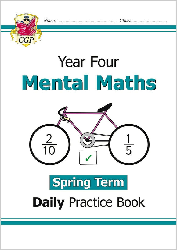 KS2 Year 4 Mental Maths Daily Practice Book SPRING Term with Answer CGP