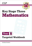 KS3 Year 8 Maths Student BooK Work Book 10-Minute Weekly Workouts with Ans CGP