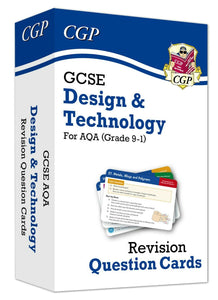 GCSE AQA Grade 9-1 Design & Technology Revision Question Cards CGP