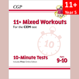 11 PLUS Year 5 CEM 10 Minute Tests Mixed Workouts with Answer CGP