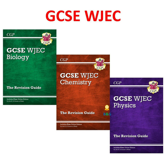 WJEC GCSE Biology Chemistry and Physics Revision Guides CGP