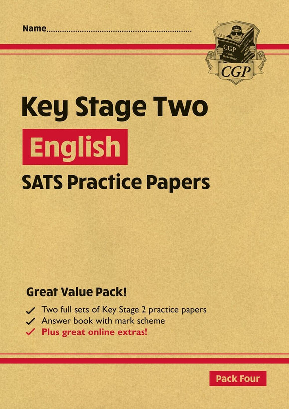 KS2 English SATS Practice Papers Pack 4 with Answers Ages 7-11 Key Stage 2 CGP