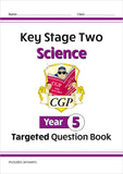 New KS2 SATS Year 5 Maths English Science Targeted Question Book with Answer CGP