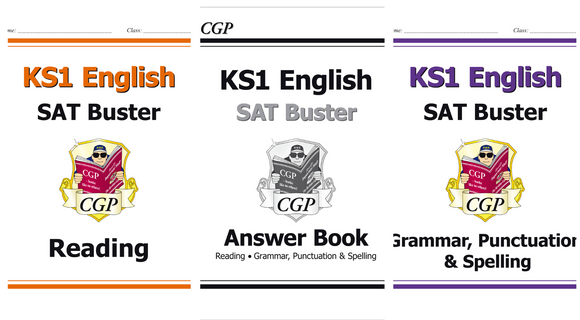 KS1 English SAT Buster Bundle Grammar and Reading with Answer Ages 5-7 CGP