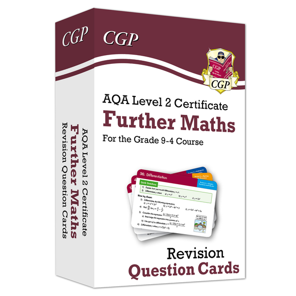 New AQA Level 2 Certificate: Further Maths - Revision Question Cards CGP