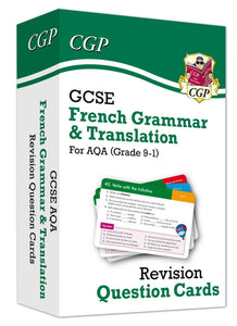 GCSE AQA French Grammar & Translation Revision Question Cards CGP