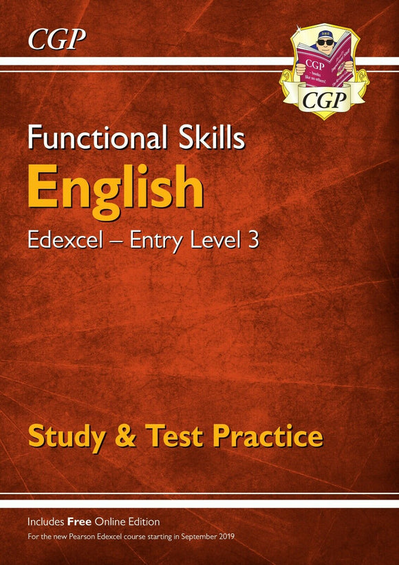 Functional Skills English: Edexcel Entry Level 3 - Study & Test Practice CGP