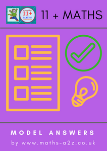 Model Answers for 11+ Maths Oundle School Past Paper 2012 Forth Form Exam