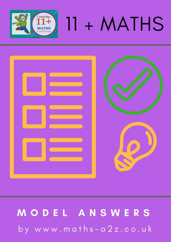 Model Answers for 11+ Maths Oundle School Past Paper 2012 Forth Form Exam