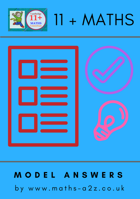 Model Answers for Mill Hill School 11+ Maths Entrance Examination Specimen Paper